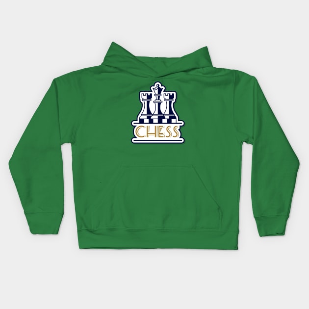 Chess pieces Kids Hoodie by Choulous79